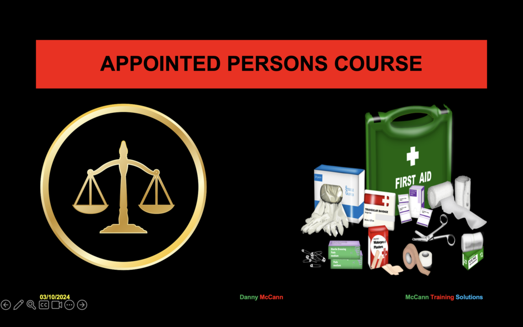 Appointed person course